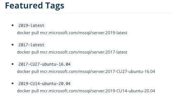 DockerSQLserver